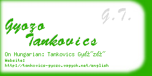 gyozo tankovics business card